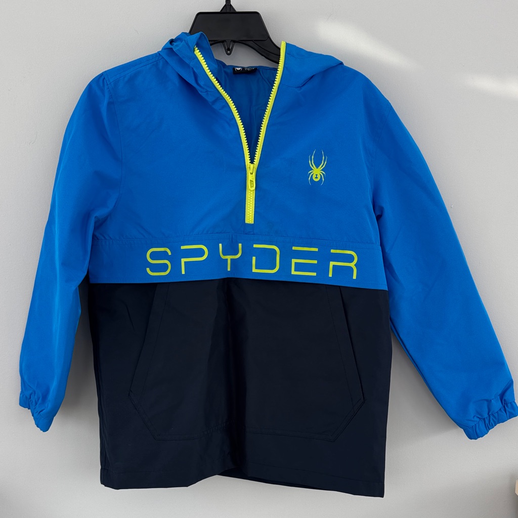 Spyder Kids Blue And Navy Hooded Sweatshirt